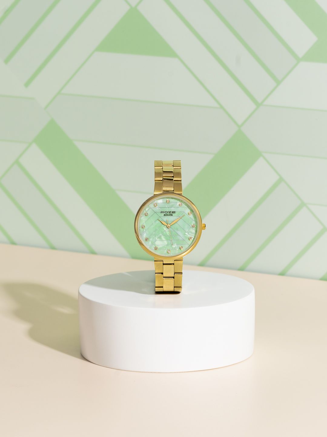 Sonata Women Stainless Steel Bracelet Style Straps Analogue Watch SP80124YM01-picture-36