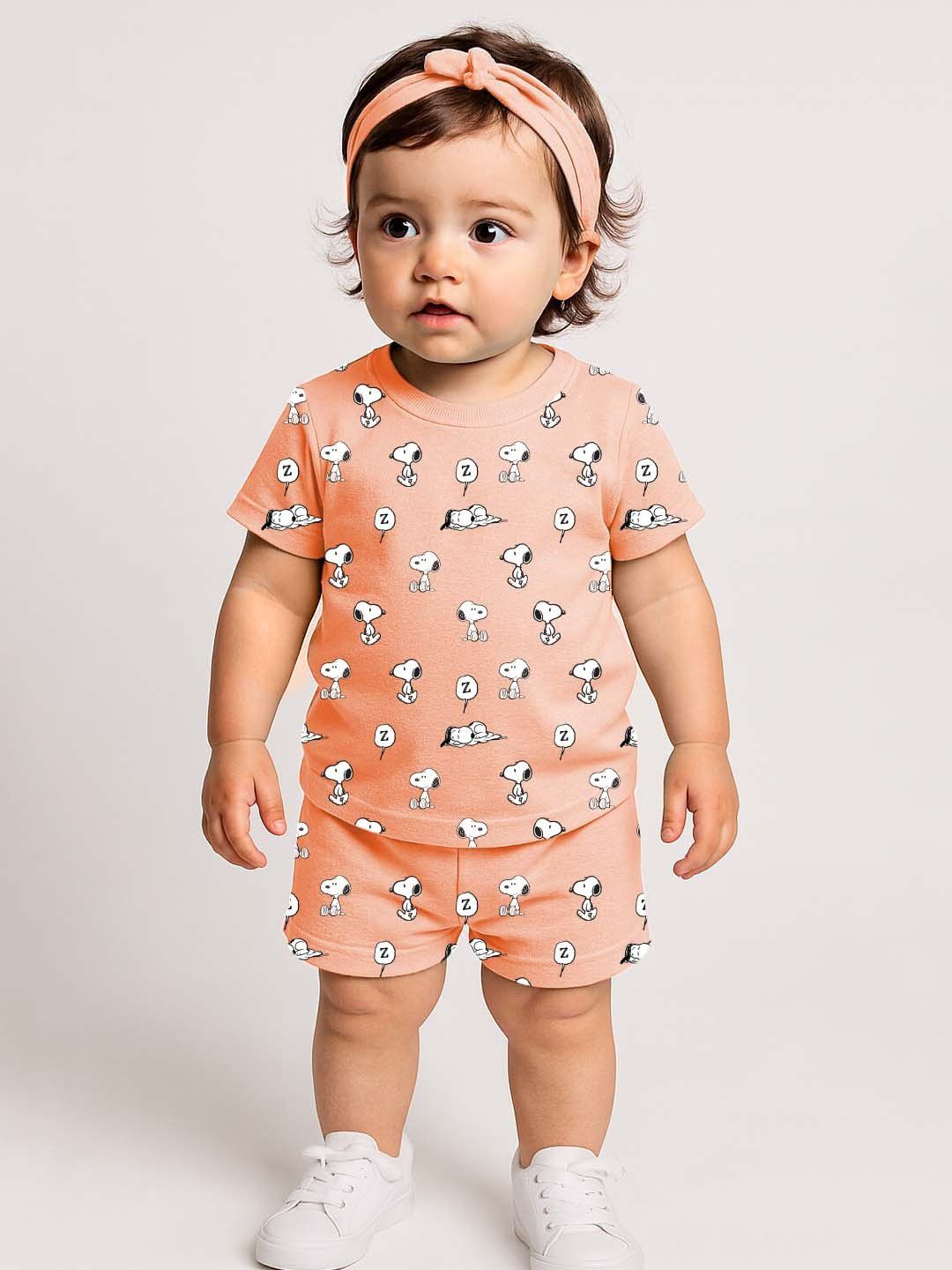 YK X Minute Mirth Girls Printed T-shirt with Shorts-picture-41