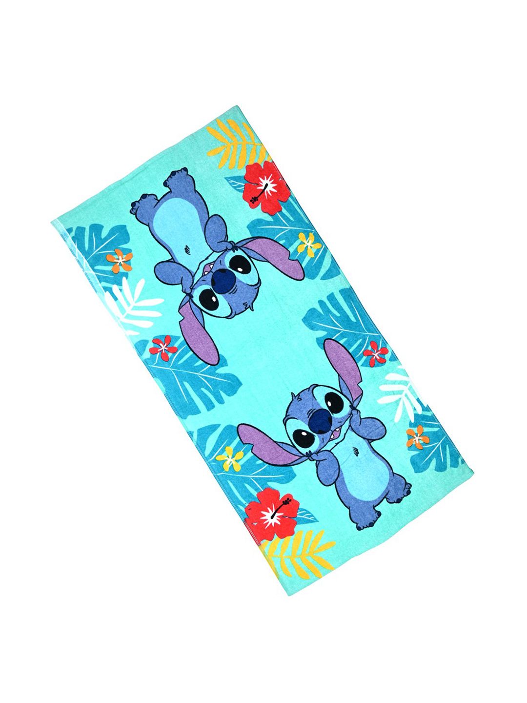 PRAKARTIK Turquoise Blue & Red Printed Cotton 300 GSM Bath Towel-image-45