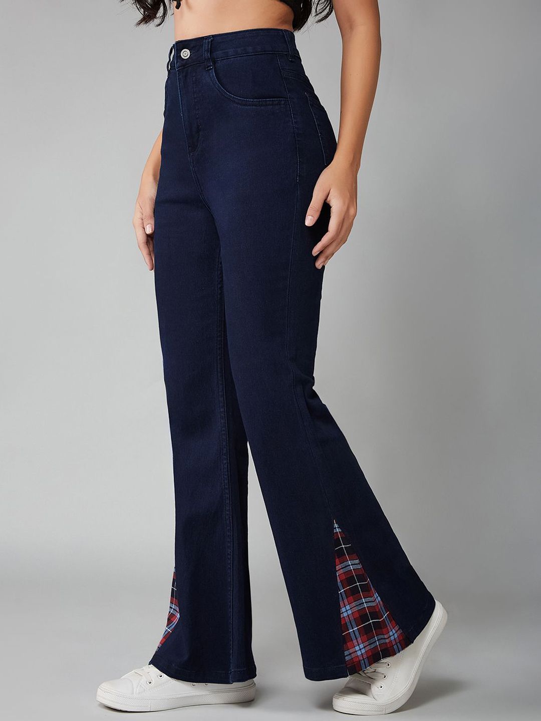DOLCE CRUDO Women Bootcut High-Rise Stretchable Jeans-picture-31