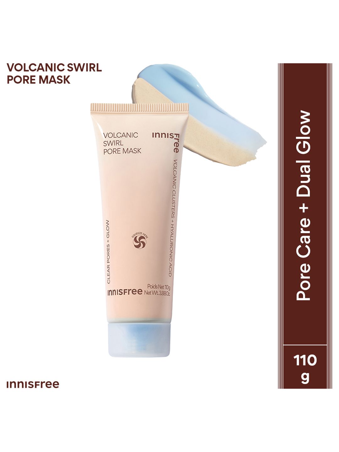Innisfree Volcanic Swirl Pore Mask with Hyaluronic Acid - 110 g-image-2