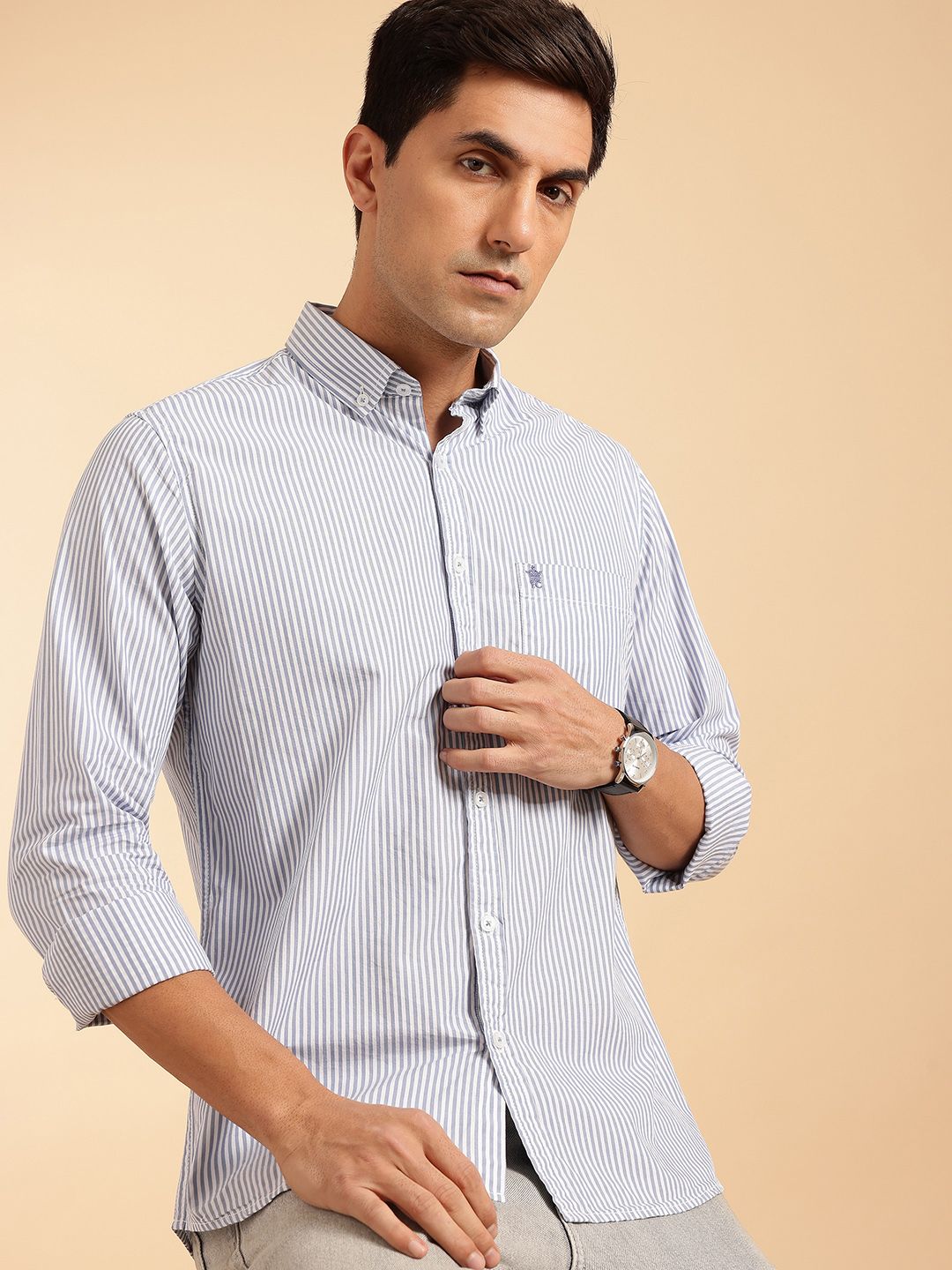 French Connection Striped Slim Fit Shirt-picture-16