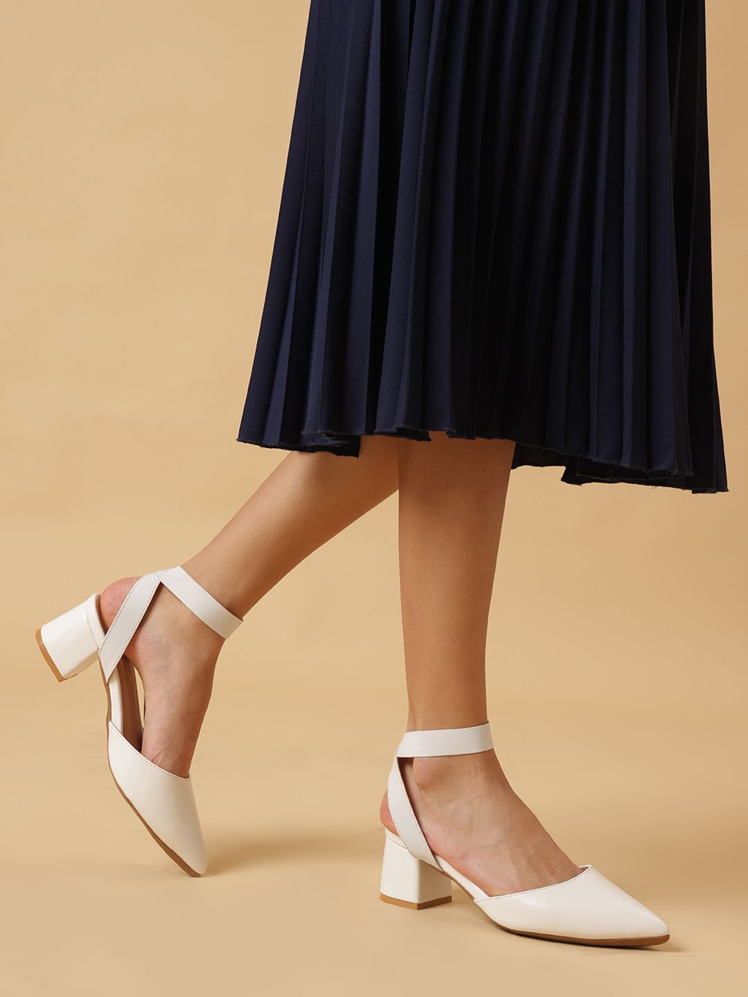 Marc Loire Women PU Block Mules-picture-20