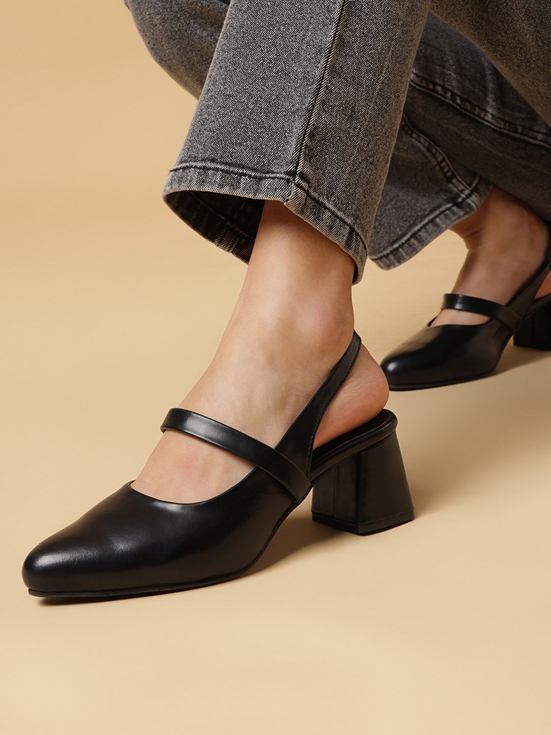 Marc Loire Women PU Block Heels Pumps-picture-14