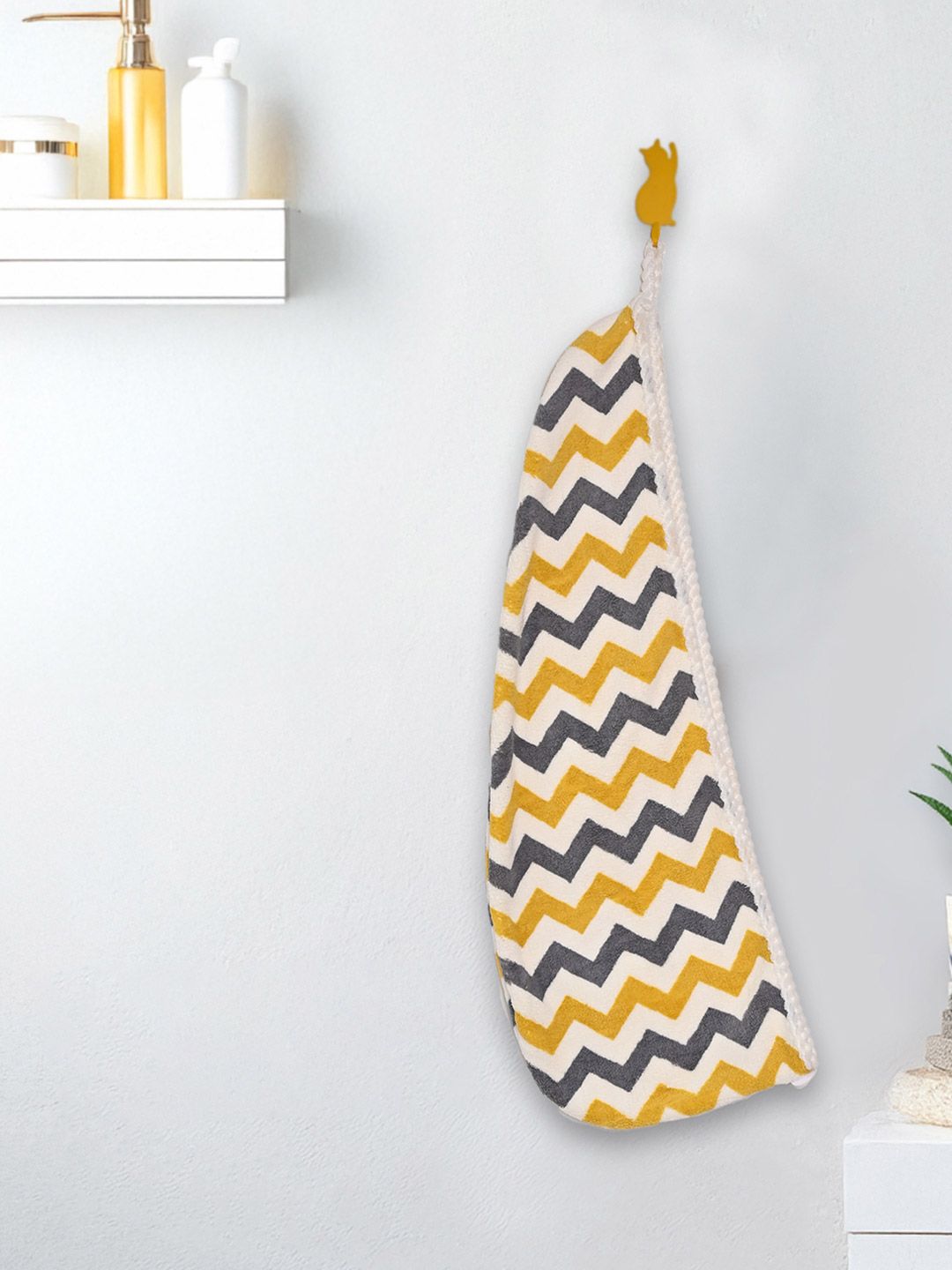 MARKET99 Zig Zag Hair Wrap Towel-picture-32