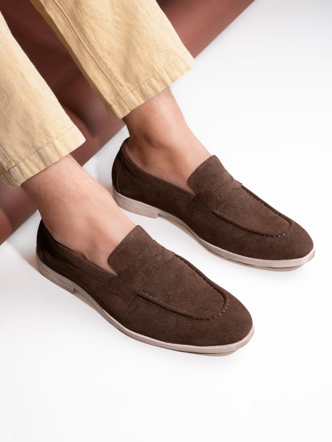 Mast & Harbour Men Suede Loafers-picture-46