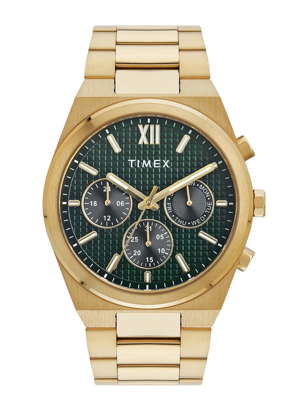 Timex Men Dial & Stainless Steel Bracelet Style Straps Multi Function Watch TWEG297SMU02-image-12