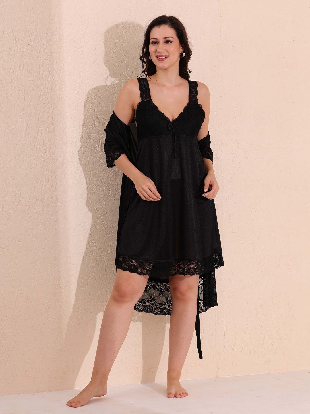 Arela Satin Baby Doll