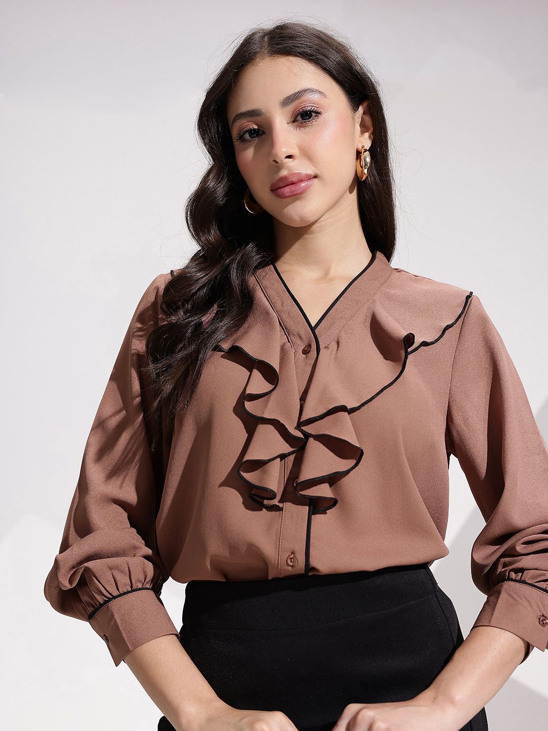her by invictus Ruffles Blouson Top-picture-35