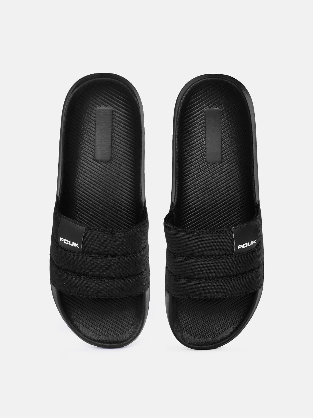 FCUK Men Solid Sliders With Brand Logo Detail-picture-18