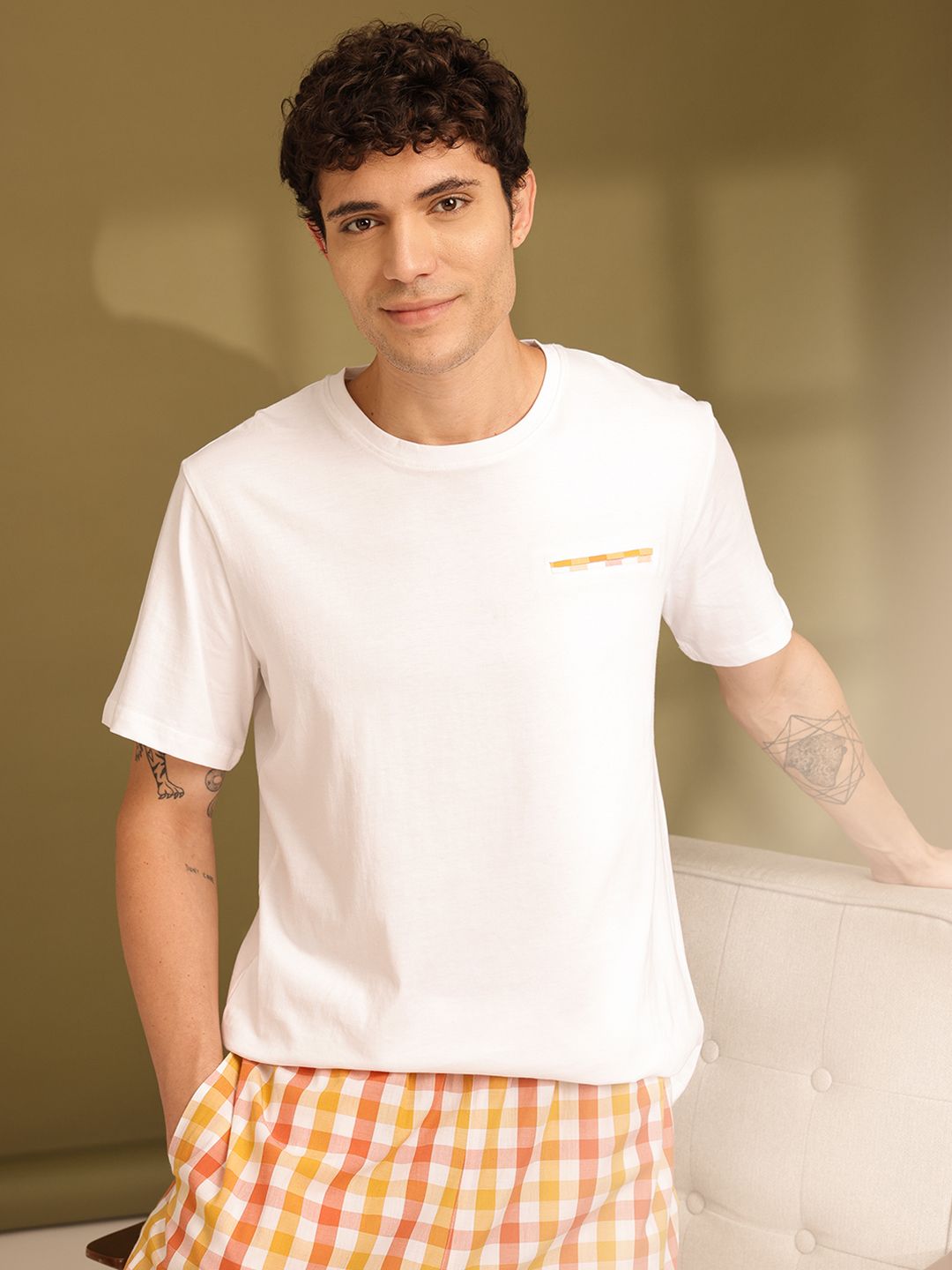 ETC Men Pure Cotton Night Suit-picture-37