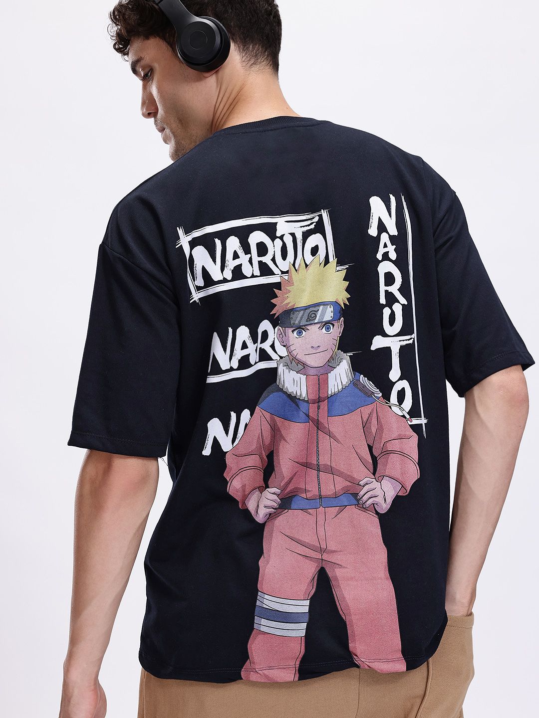 Kook N Keech Naruto Printed Drop-Shoulder Sleeves Oversized T-shirt-picture-24