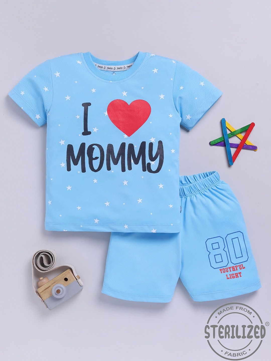 YK X Tinyo Boys Printed T-shirt & Shorts-picture-20