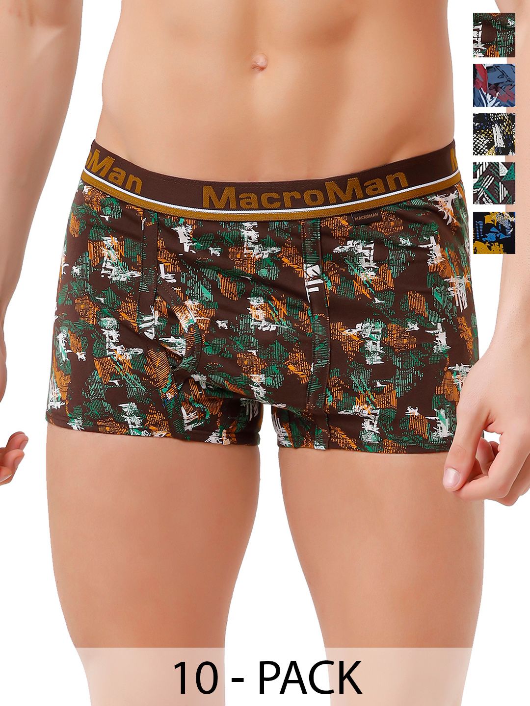 Macroman Pack Of 10 Assorted Short Trunk-image-37