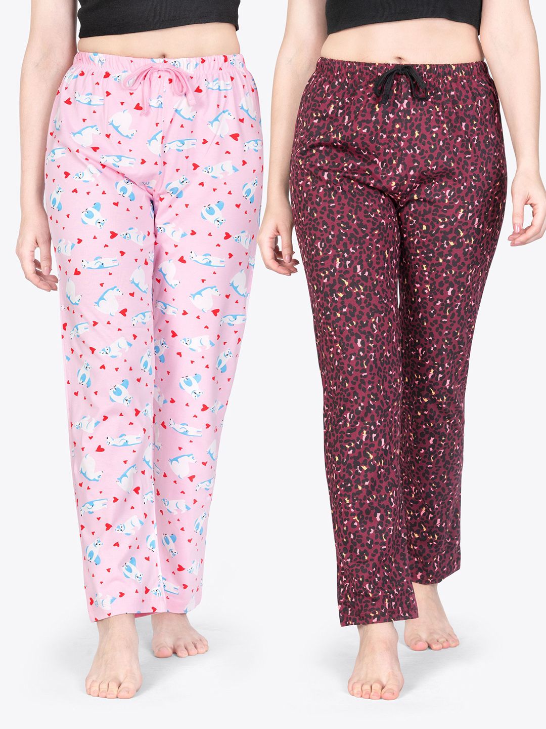 ariel Pack Of 2 Printed Pure Cotton Lounge Pants-picture-54