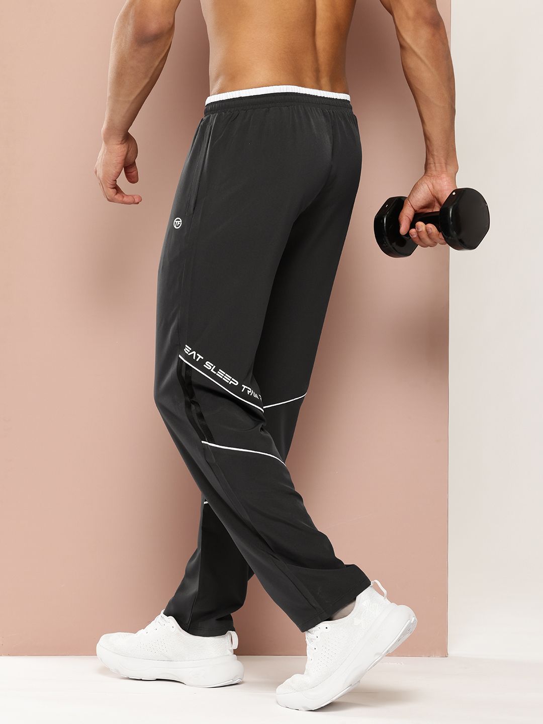 TURNFIT Men Printed Straight Fit Gym Track Pants-image-31