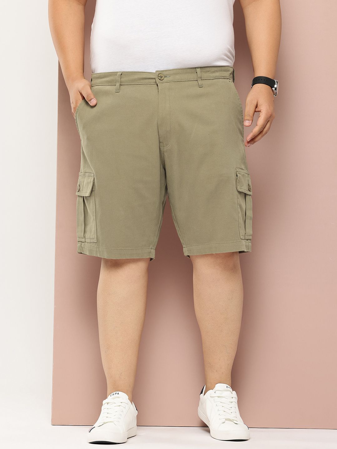 Thomas Scott Men Plus Size Cargo Shorts-picture-36