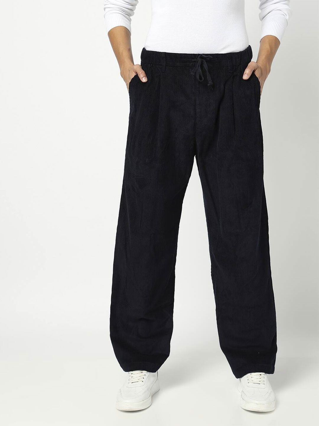 GAP Men Cotton Baggy-Fit Mid-Rise Courduroy Trousers-picture-31