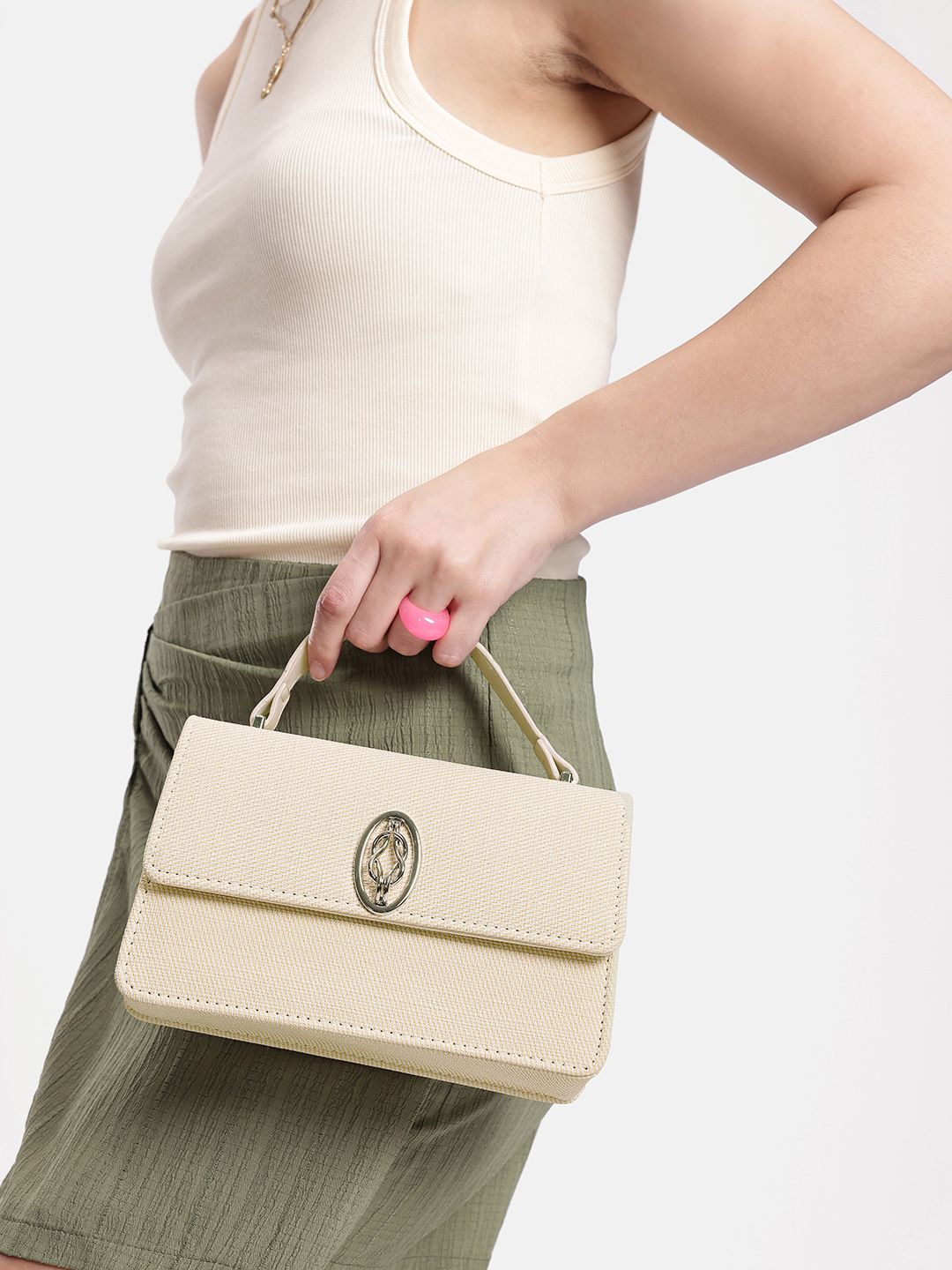 DressBerry Textured Satchel-picture-22