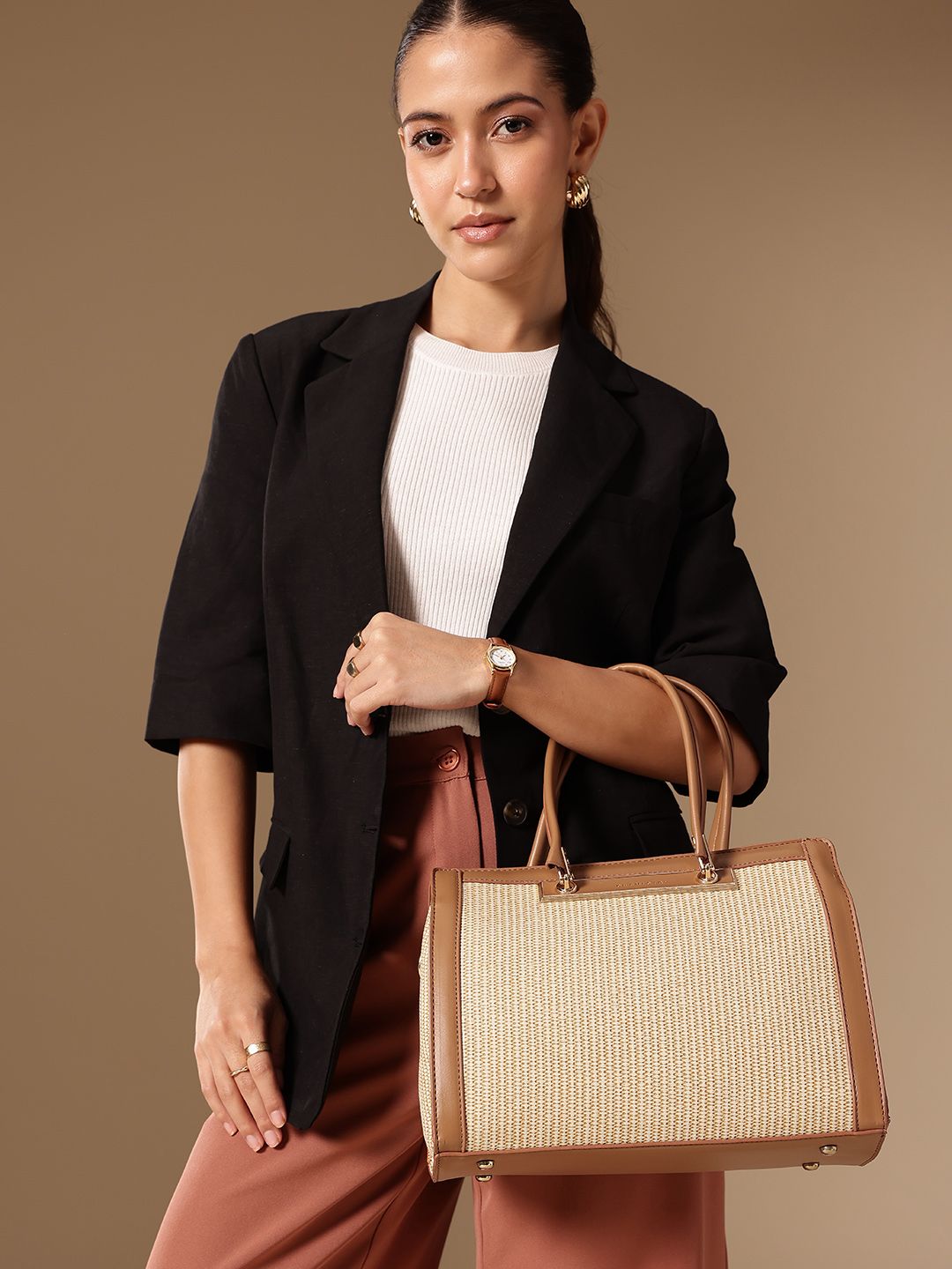 Chemistry Textured Structured Handheld Bag-picture-36