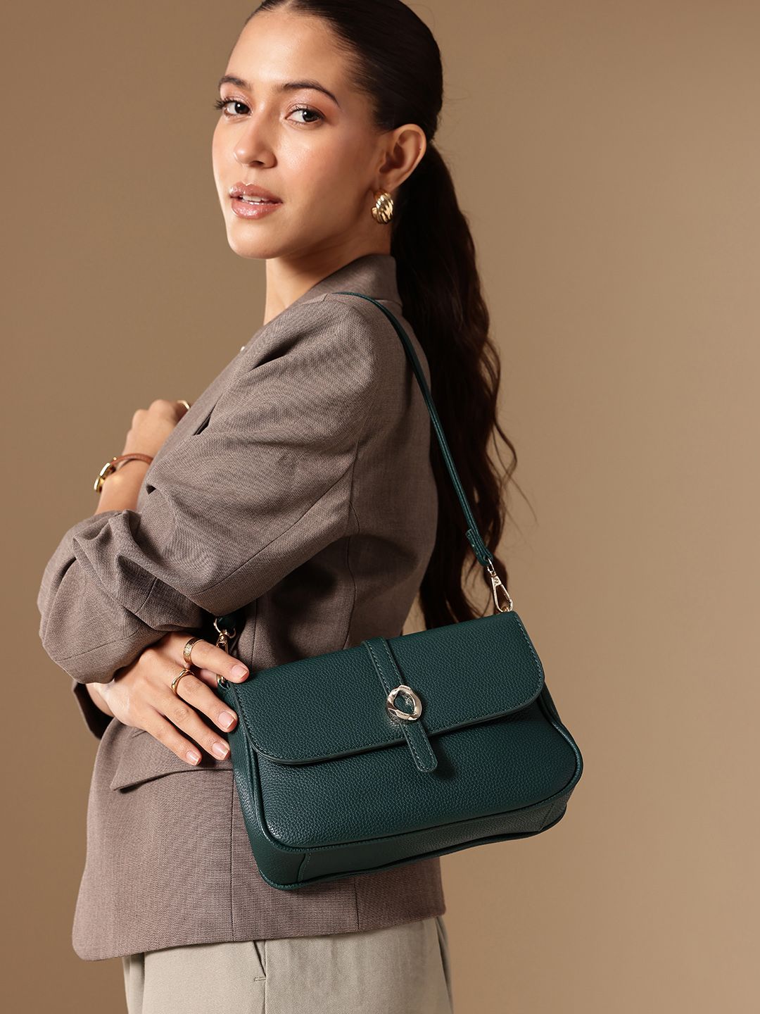 Chemistry Textured Shoulder Bag-image-46