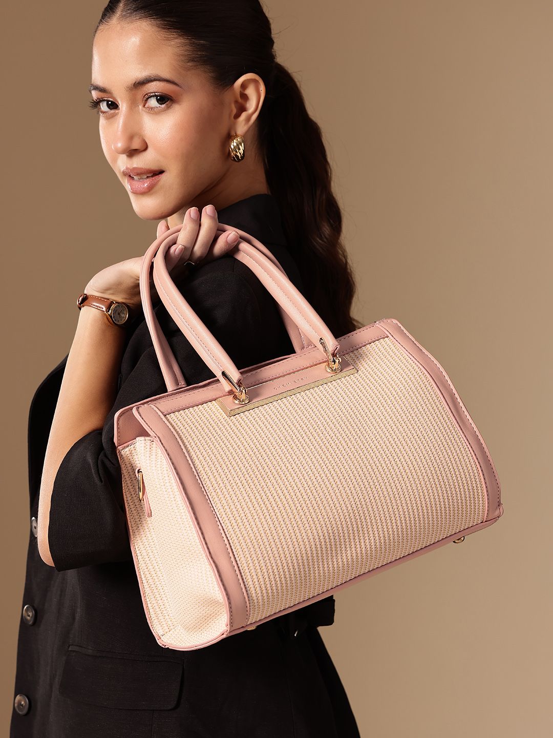 Chemistry Textured Structured Handheld Bag-picture-17