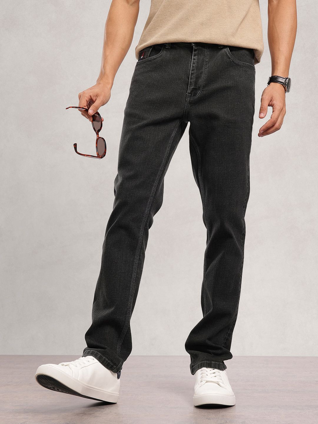 Nautica Men Smart Straight Fit Mid-Rise Stretchable Jeans-picture-29