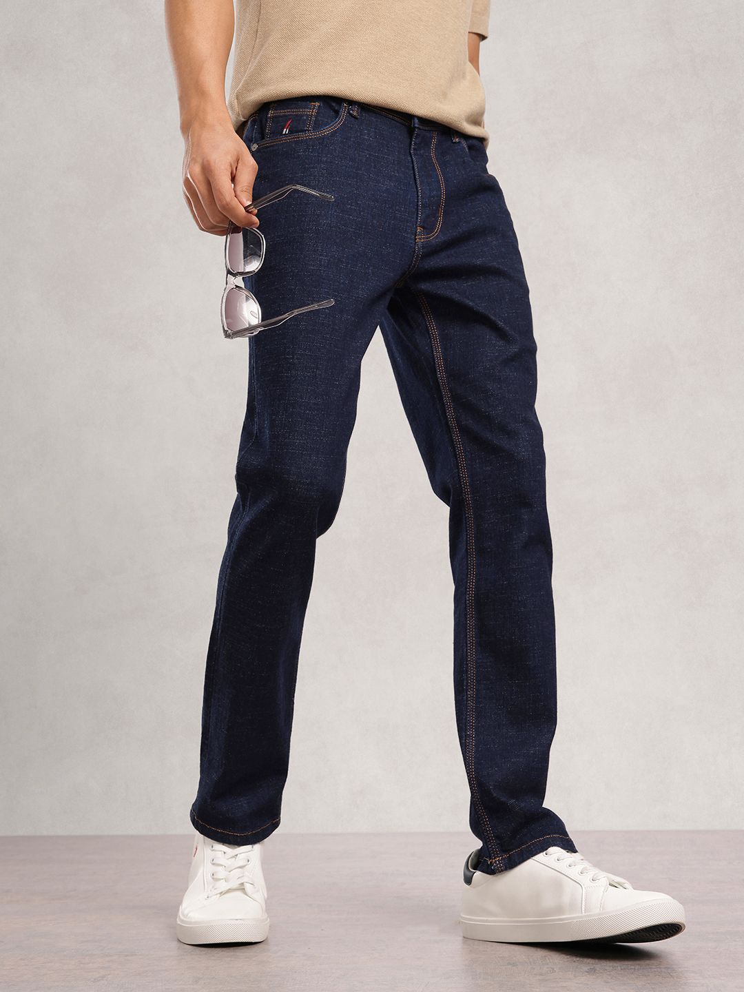 Nautica Men Smart Straight Fit Mid-Rise Stretchable Jeans-picture-28