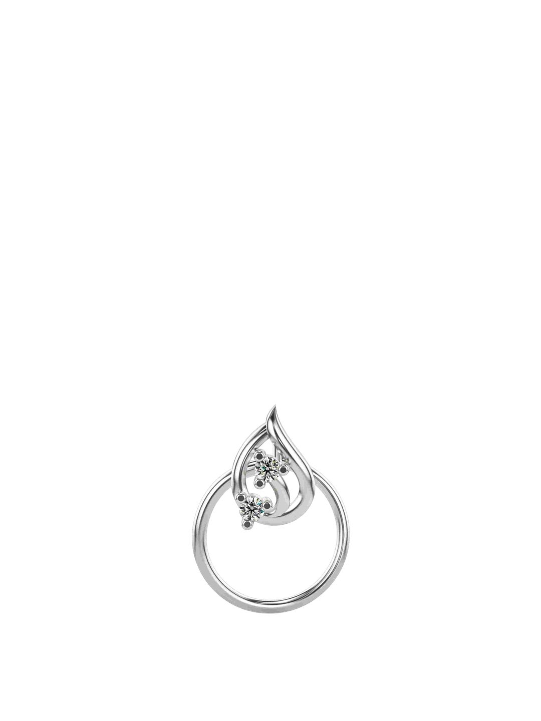 VALANOVA Women Sterling Silver Diamond Nosepin-picture-24