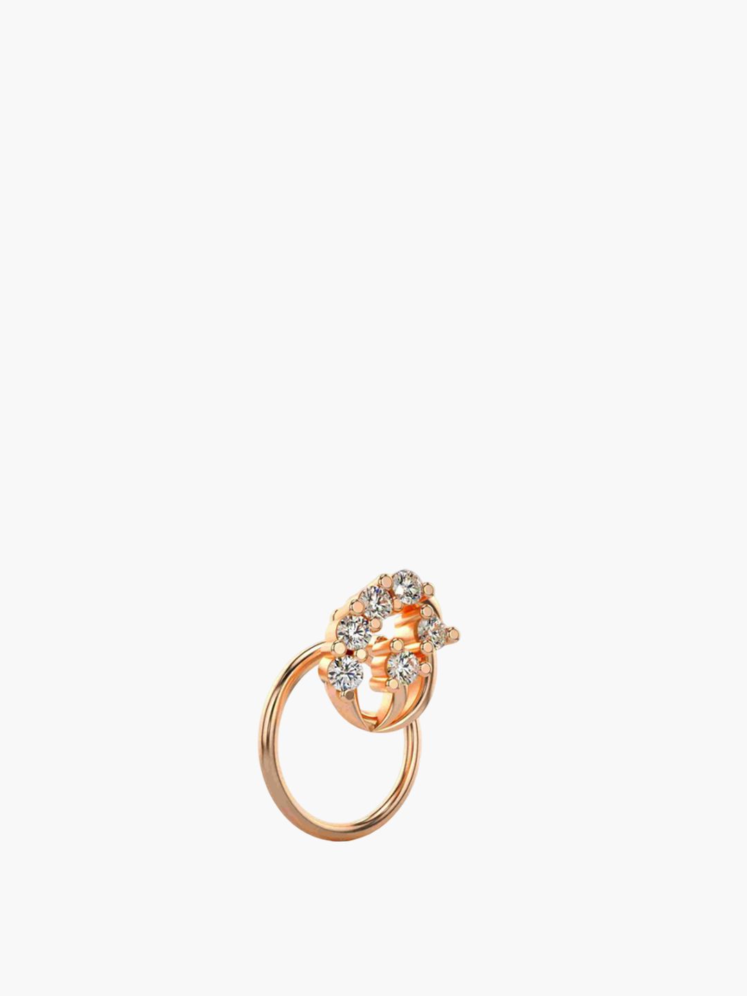 VALANOVA Women Sterling Silver Diamond Nosepin-picture-38
