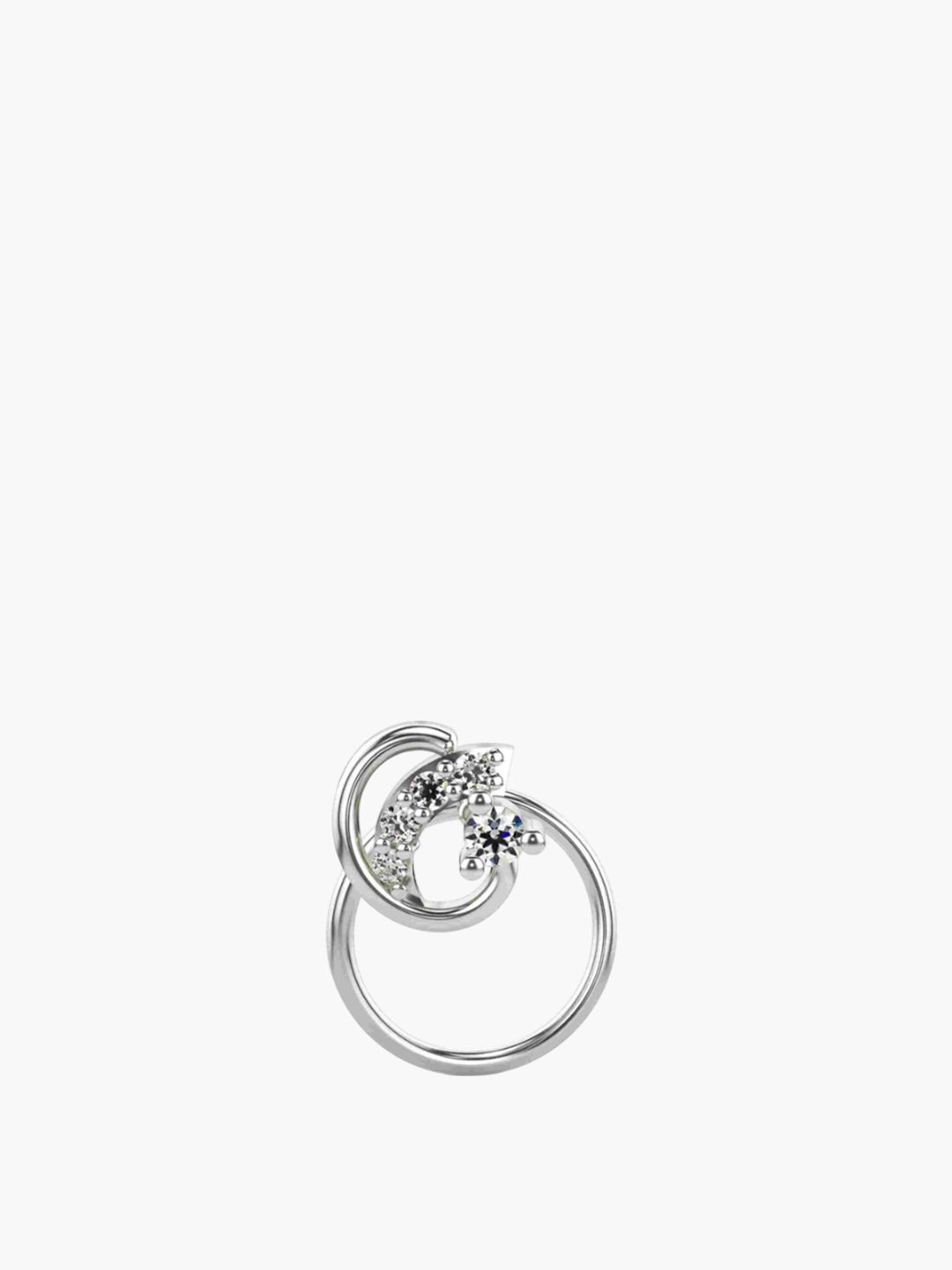 VALANOVA Women Sterling Silver Diamond Nosepin-picture-22
