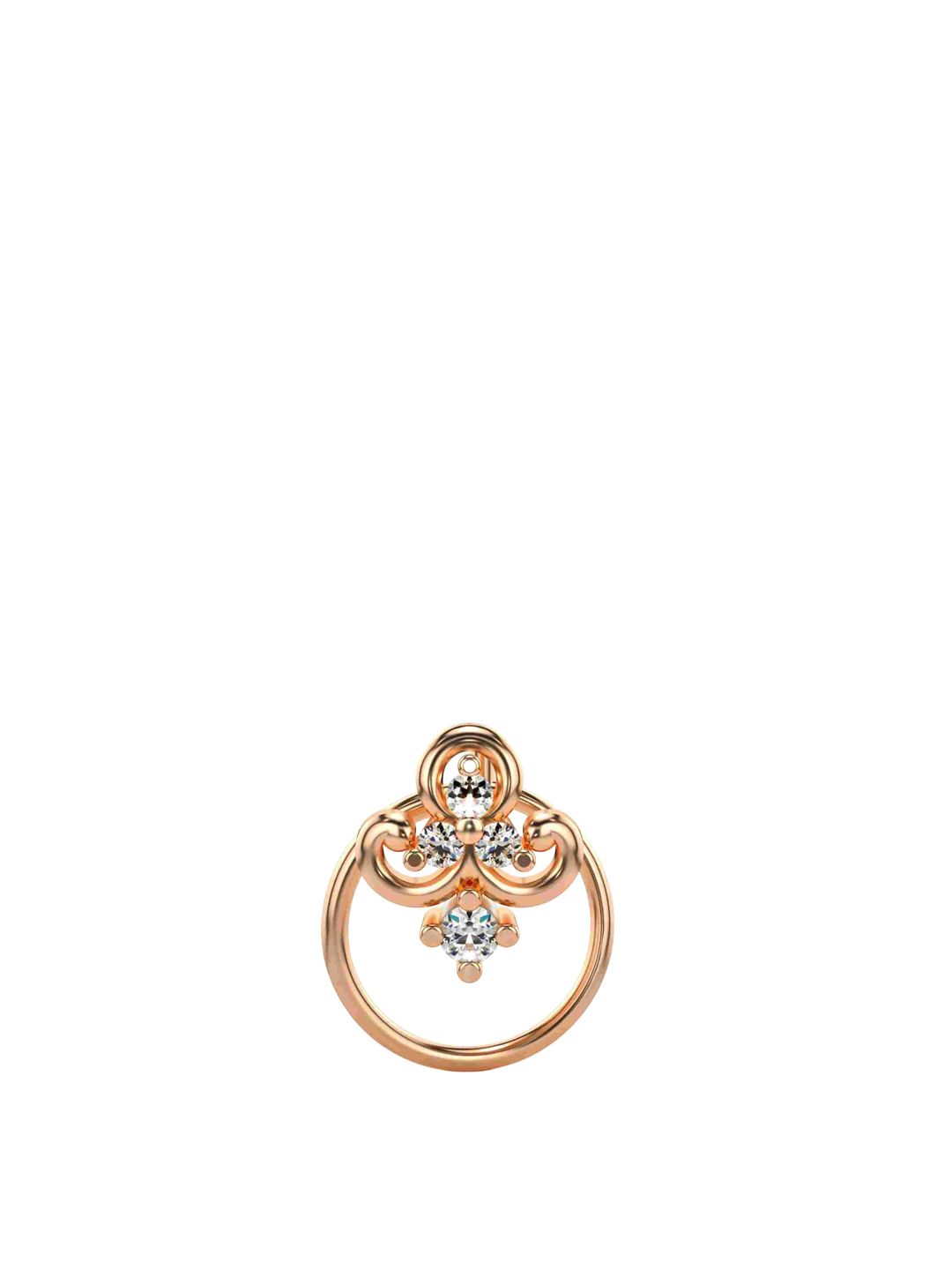 VALANOVA Women Sterling Silver Diamond Nosepin-picture-36