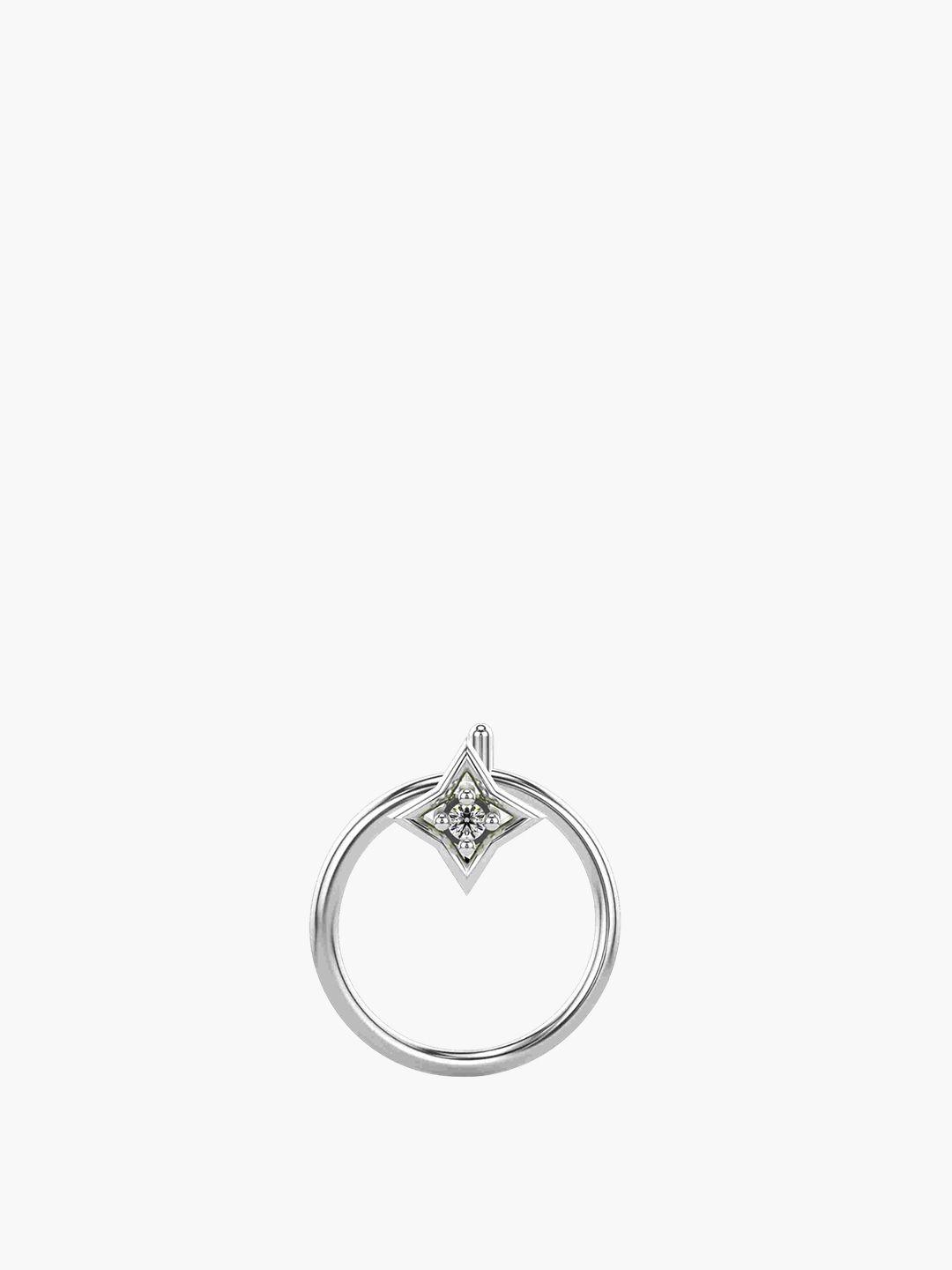 VALANOVA Women Sterling Silver Diamond Nosepin-picture-28