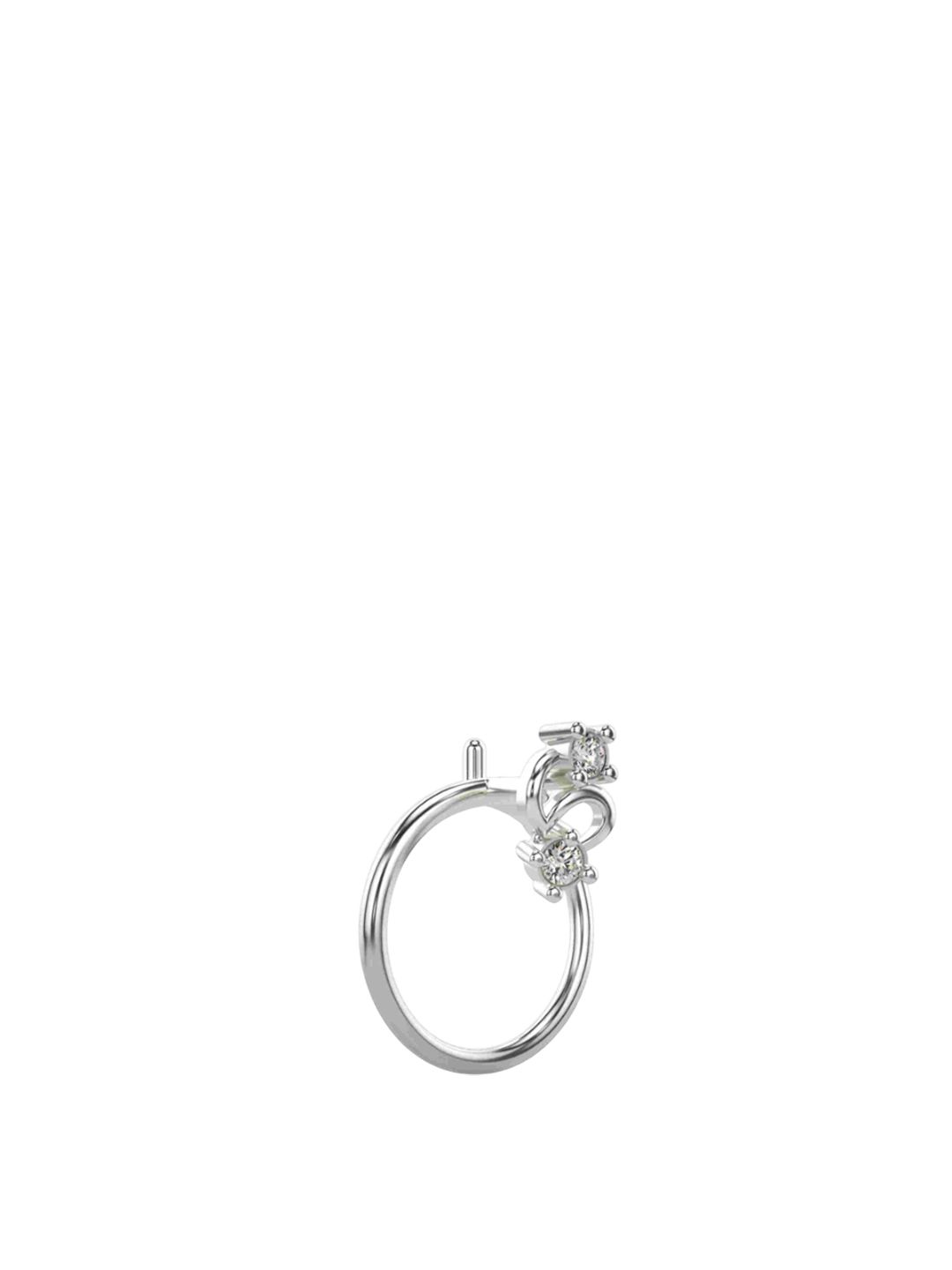 VALANOVA Women Sterling Silver Diamond Nosepin-picture-27