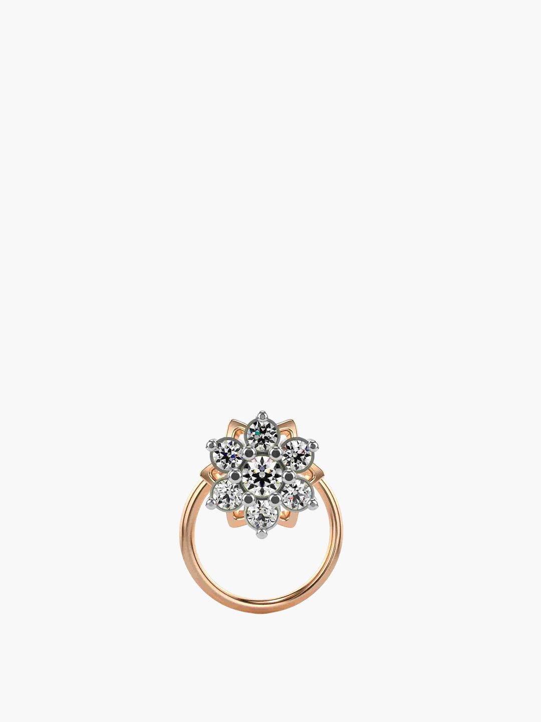 VALANOVA Women Diamond Nosepin 0.24 gm-picture-17