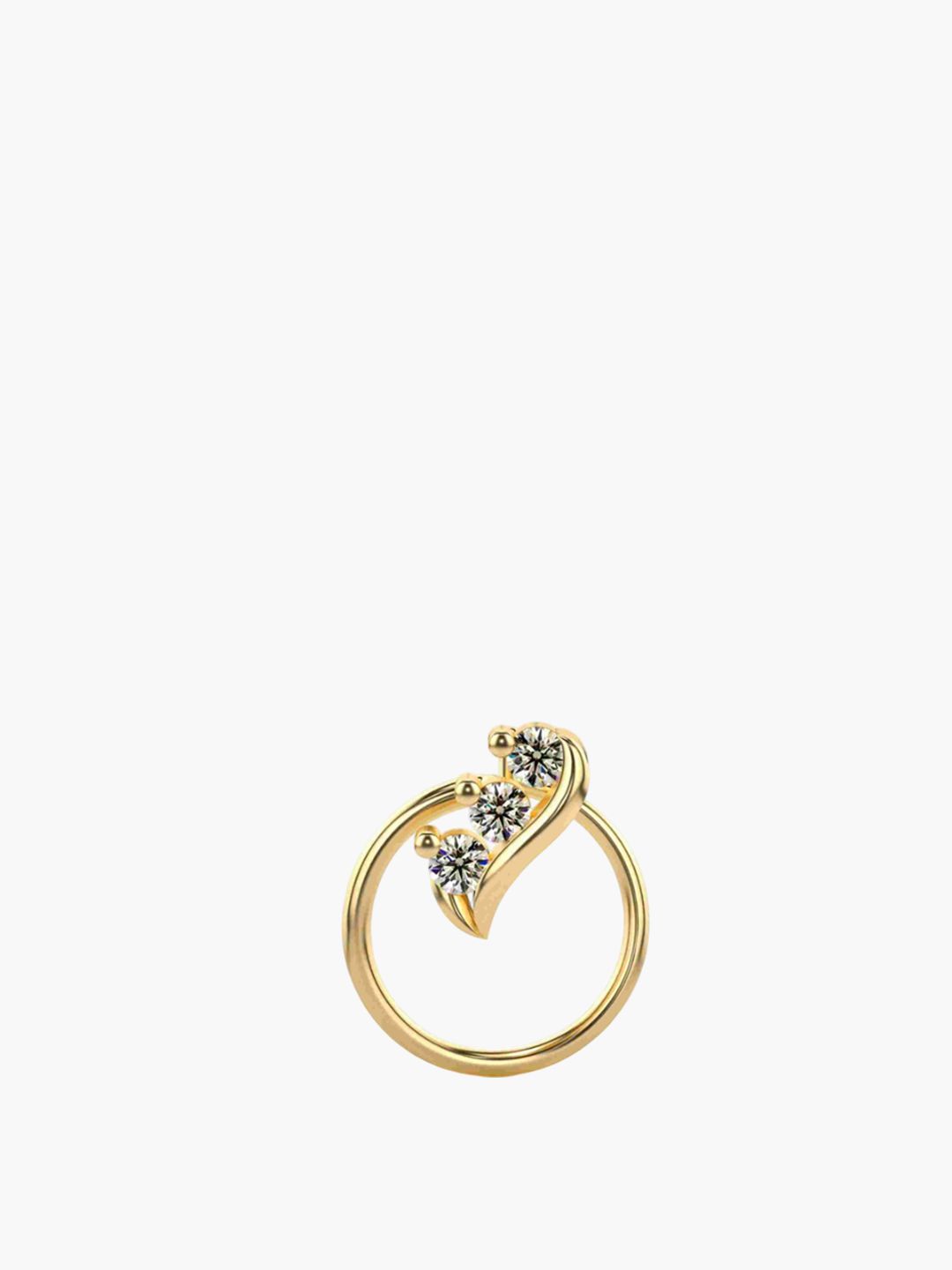 VALANOVA Women Sterling Silver Diamond Nosepin-picture-34