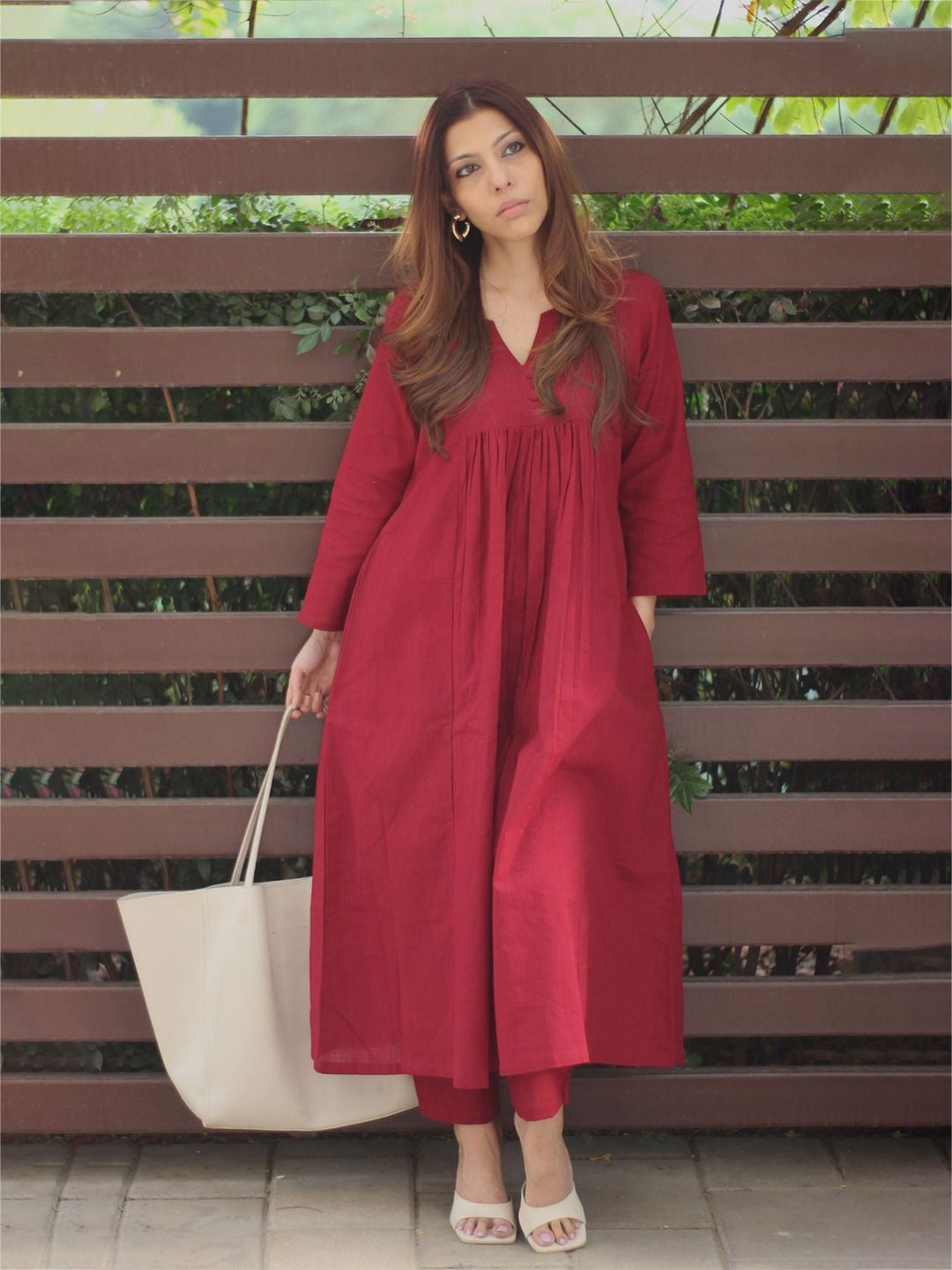 KALINI Women Regular Kurta with Trousers