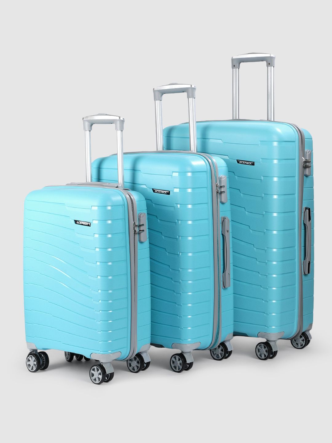 V By Verage Set of 3 Starlink 360 Degree Rotation Hard Trolley Bags-picture-13