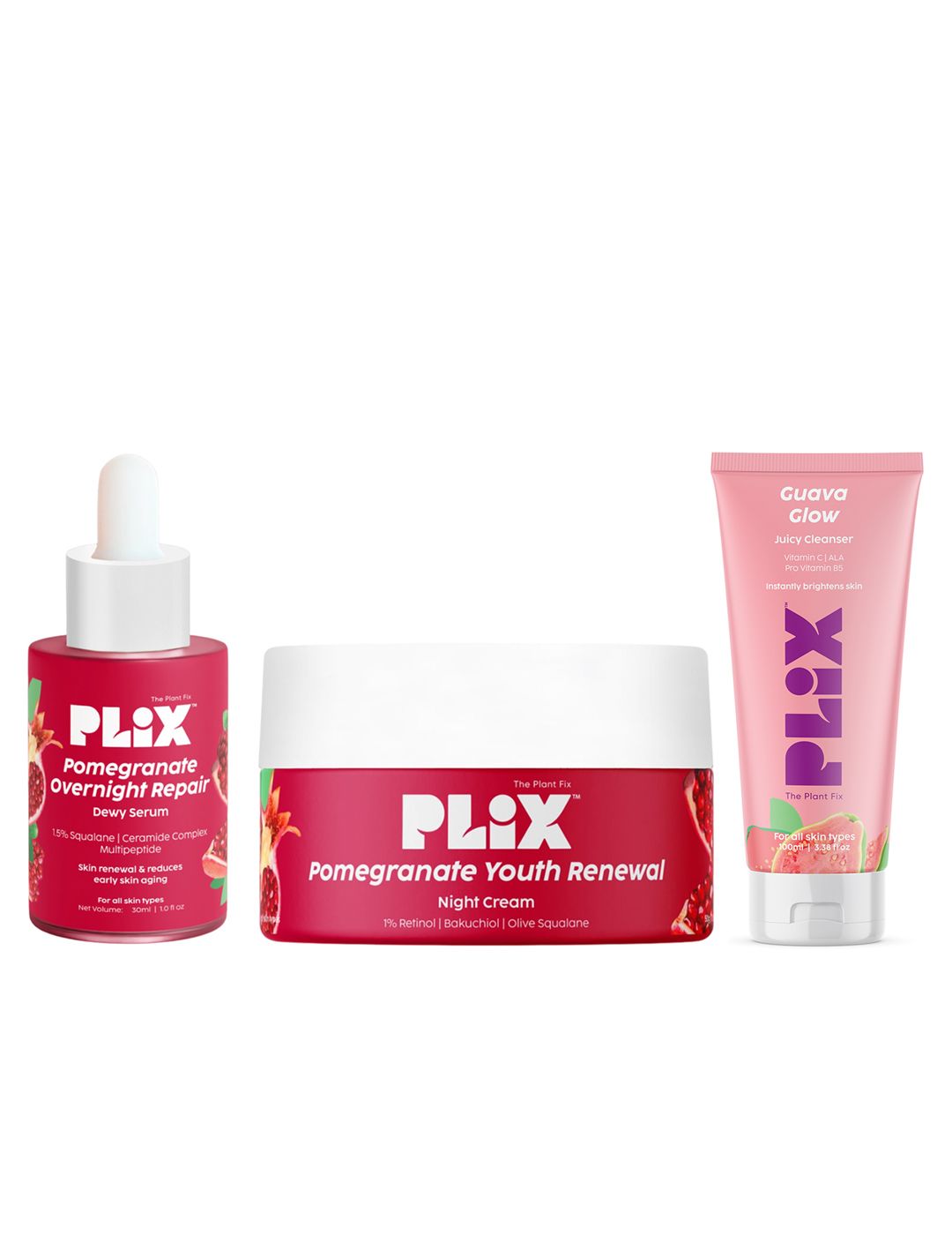 PLIX THE PLANT FIX Pomegranate Youth Renewal & Guava Glow Skincare Combo-picture-27