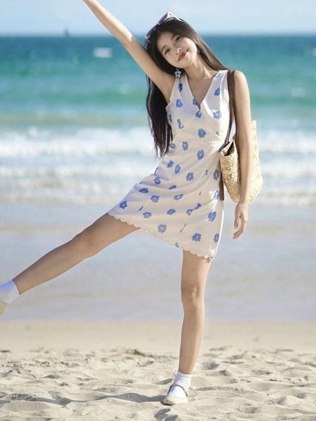 StyleCast Women Floral Printed Sleeveless A-Line Midi Dress-picture-22