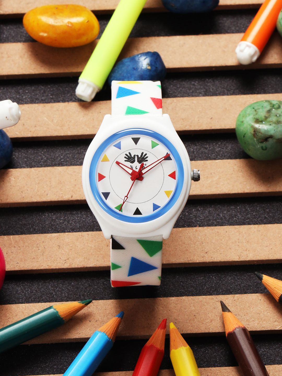 JI & JA Girls Brass Patterned Dial & Regular Straps Analogue Watch JJ205-picture-27