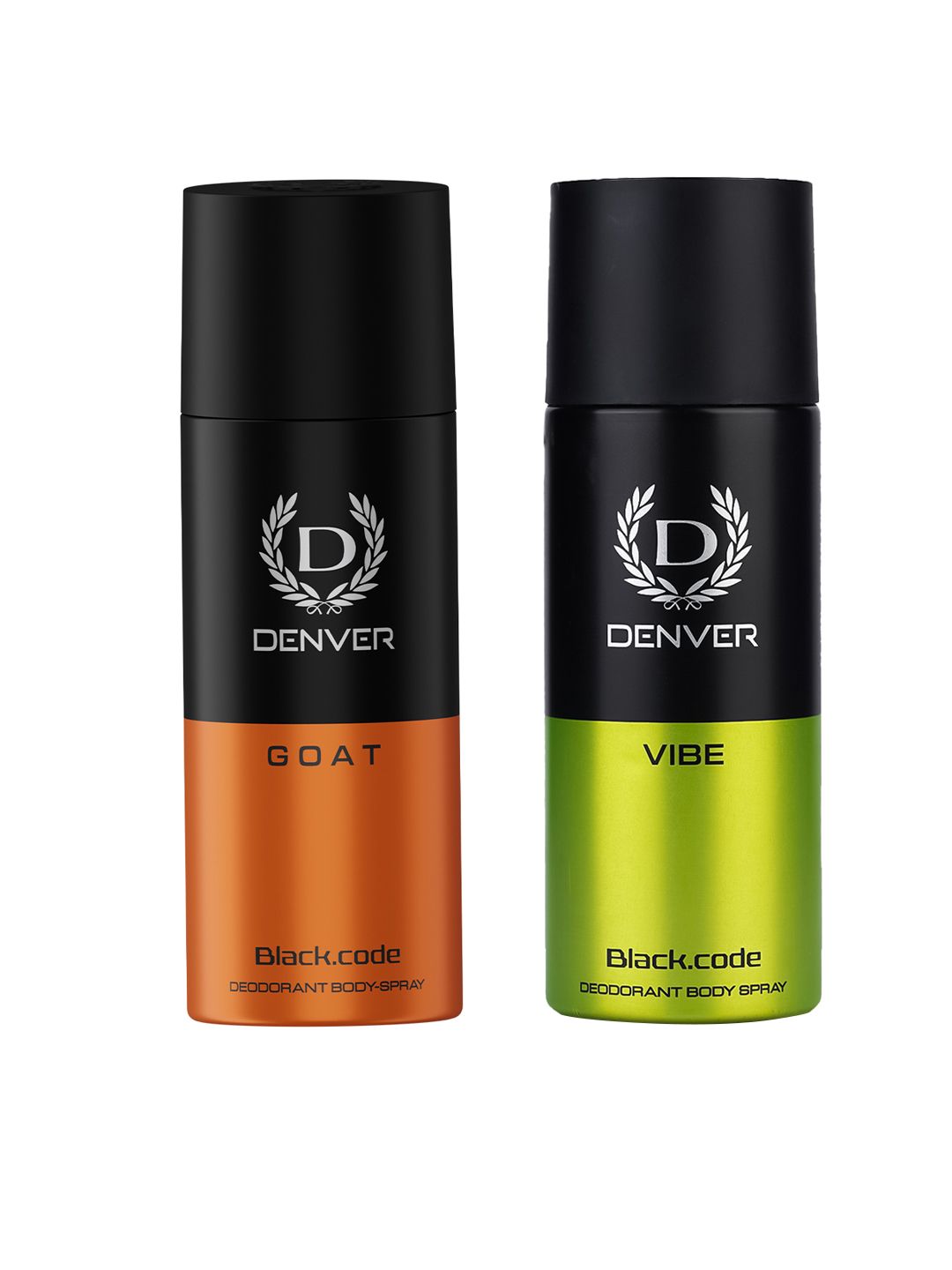 Denver Men Pack Of 2 Goat & Vibe Black Code Long Lasting Deodorant Spray - 150ml Each-picture-12