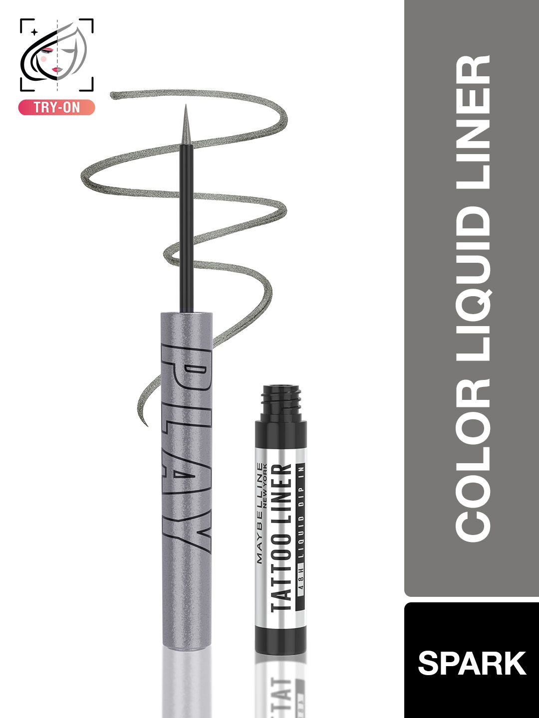 Maybelline New York Tattoo Play Metallic Liquid Eyeliner 2.1ml - Spark-image-42