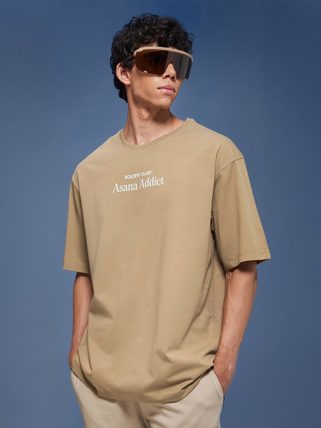 BOLDFIT Unisex Rapid-Dry Typography Printed Round Neck Oversized T-shirt-picture-35