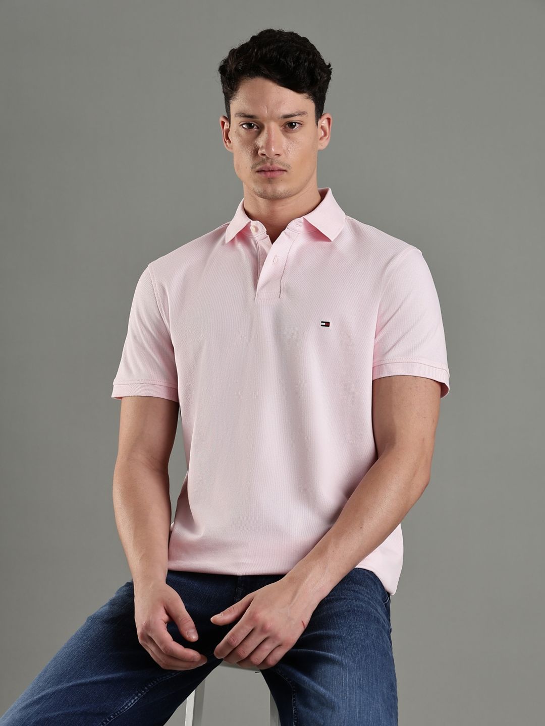 Tommy Hilfiger Europe Polo Collar Short Sleeves Casual T-shirt