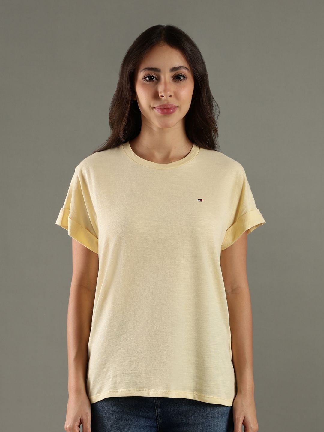 Tommy Hilfiger Round Neck Organic Cotton Regular Fit T-shirt-picture-24