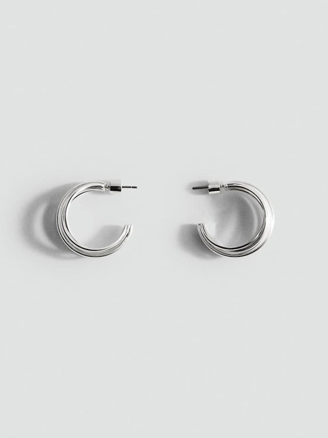 MANGO Circular Half Hoop Earrings-picture-17