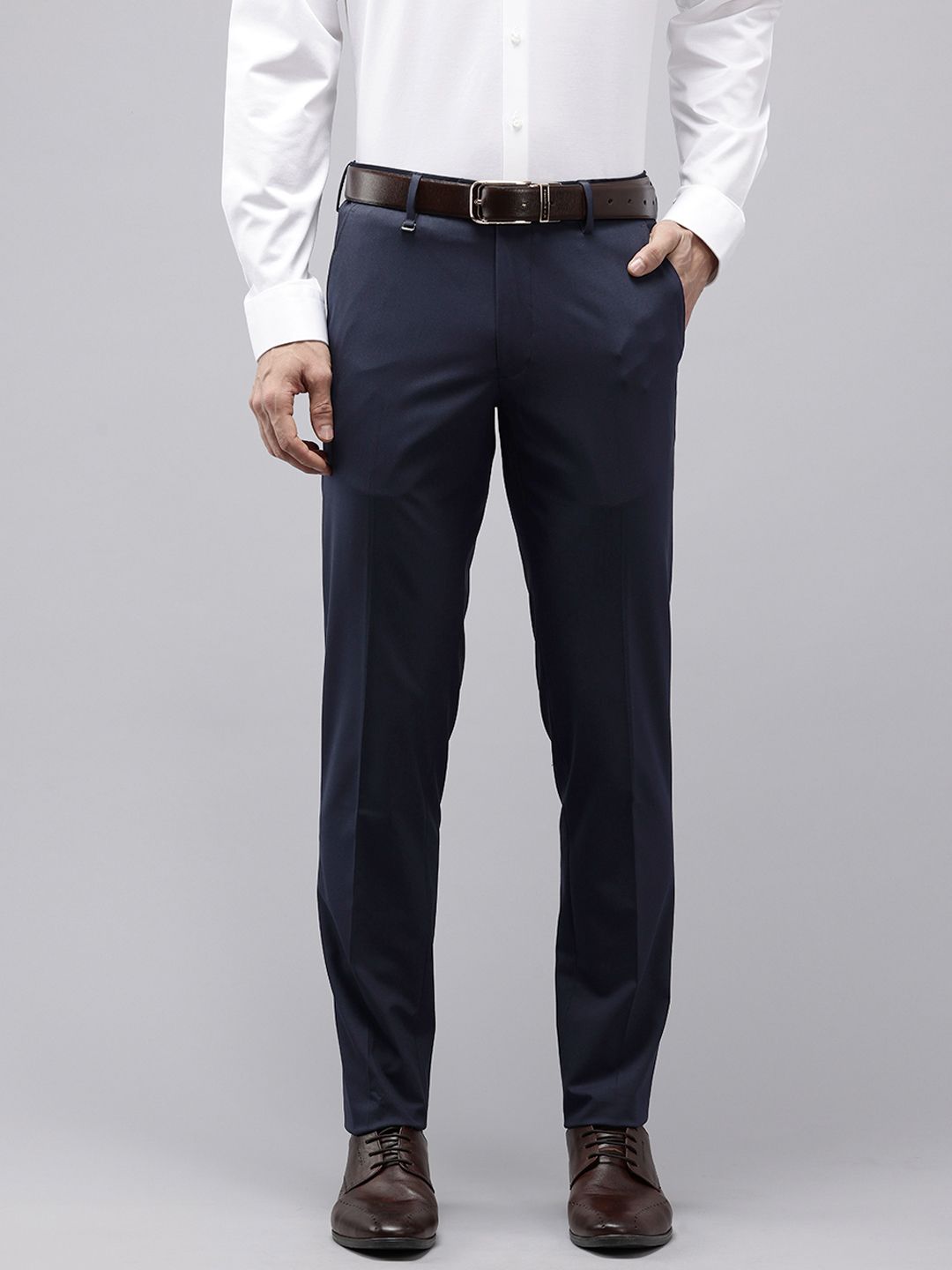 Van Heusen Men Ultra Slim Fit Formal Trousers-picture-27