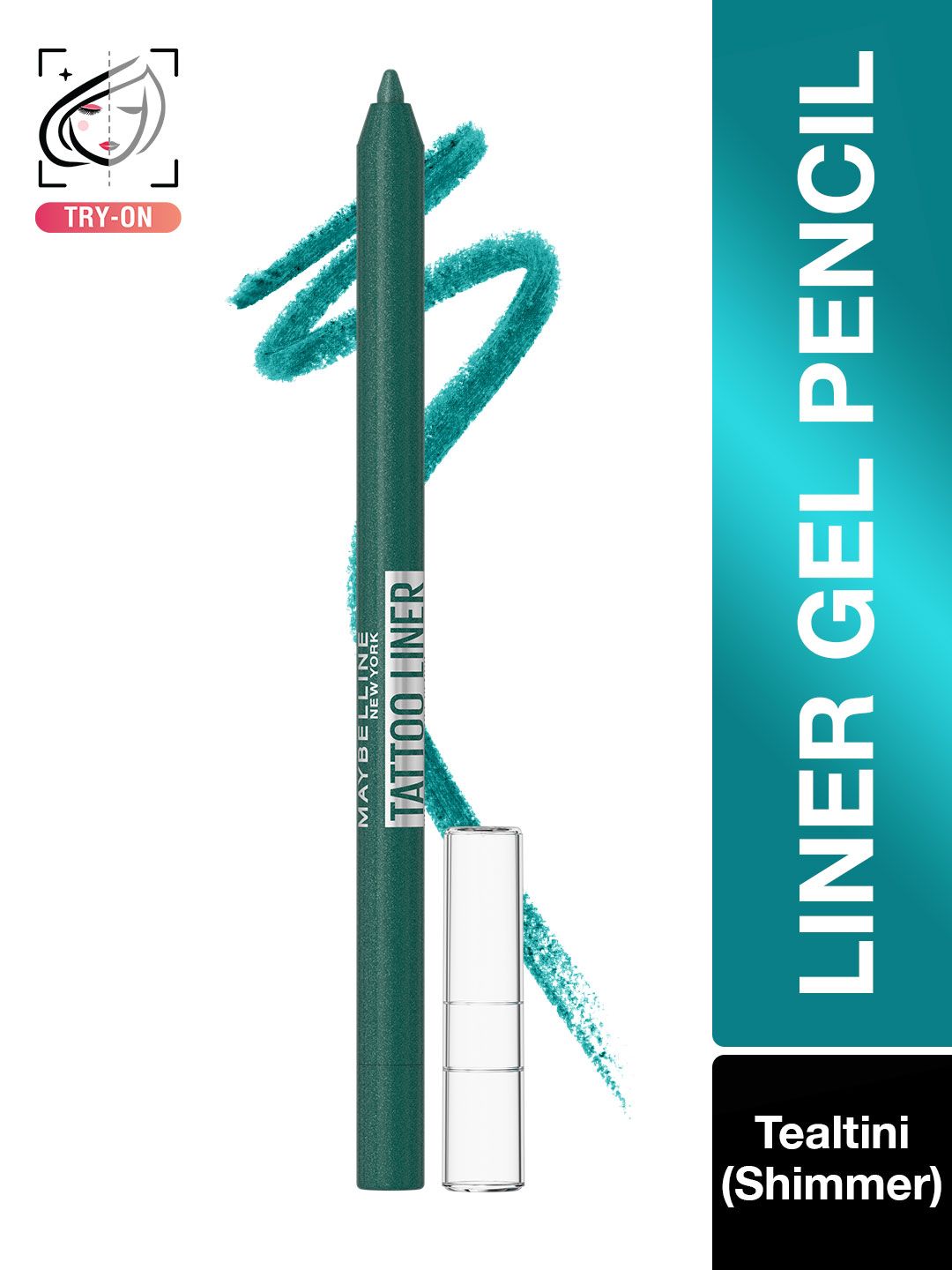 Maybelline New York Tattoo 36H Wear Shimmer Eye Liner Gel Pencil - Tealtini-picture-11
