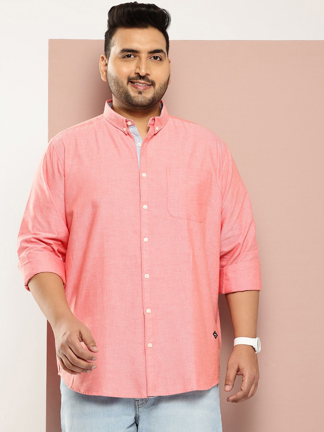 Thomas Scott Men Plus Size Premium Pure Cotton Casual Shirt-picture-17